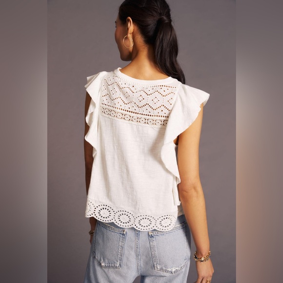 New Women’s Anthropologie Sustainable Lace Tank!!🔥🔥🔥 - Picture 3 of 13